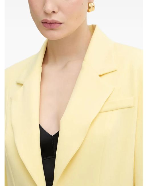 Fracomina Yellow Cropped Blazer