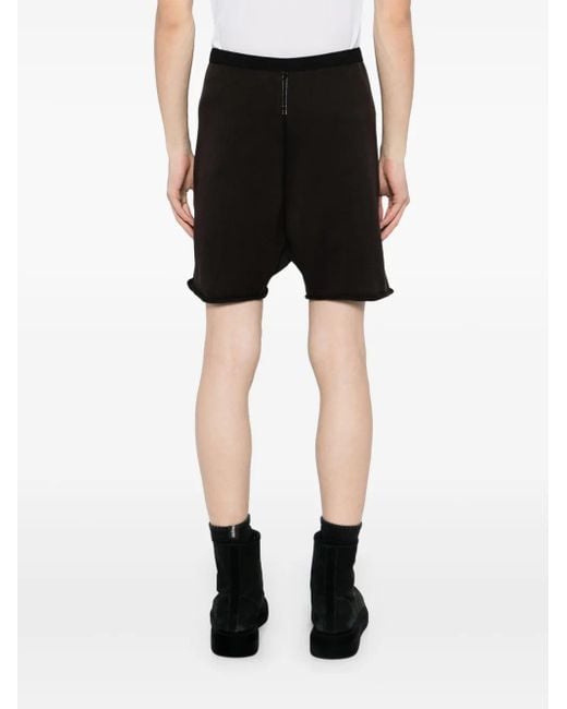Label Under Construction Black Seam Shorts for men