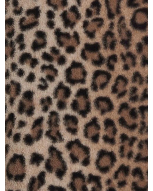 Minigonna Con Stampa Leopardata di Le twins in Brown