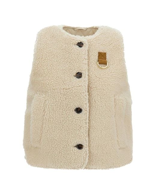 Barbour Natural Bowes Fleece-Texture Gilet