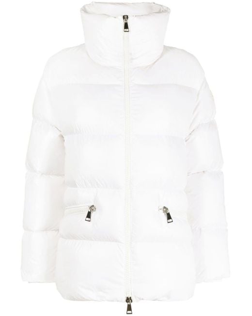 Moncler Goose Genos Puffer Jacket in White | Lyst