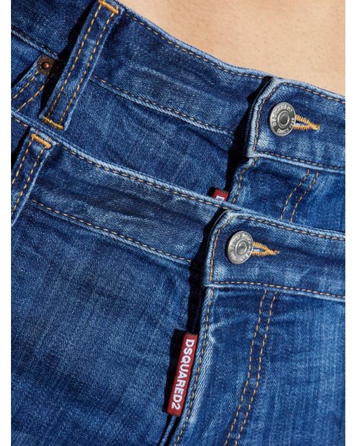 DSquared² Blue Logo-Tag Jeans for men