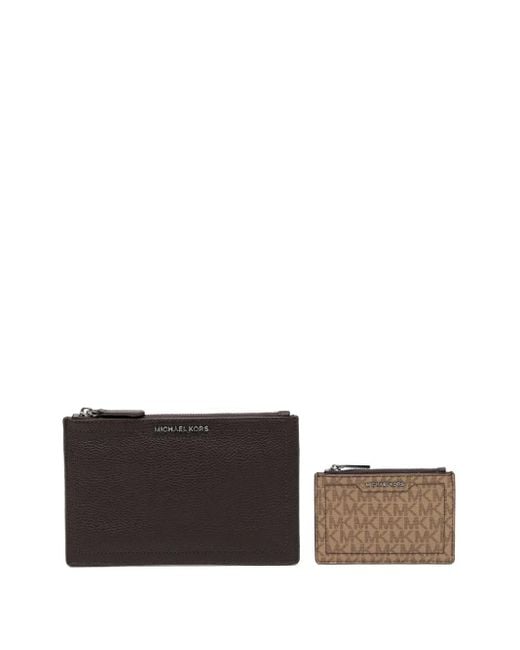 Michael Kors White Hudson Pouch Set for men