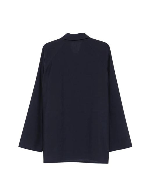 Sofie D'Hoore Blue Raglan-Sleeve Shirt