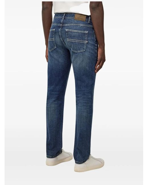 Boggi Blue Stretch Jeans for men