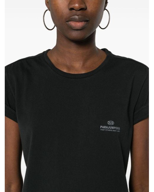 Parajumpers Black Myra Cotton T-shirt