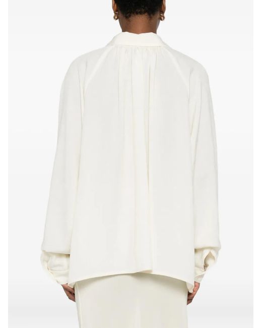 Nanushka White Long-Sleeve Shirt