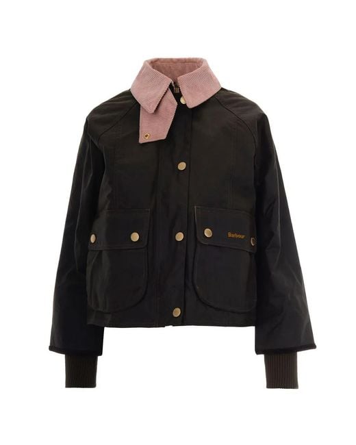 Chaqueta Corta Beadnell Barbour de color Black