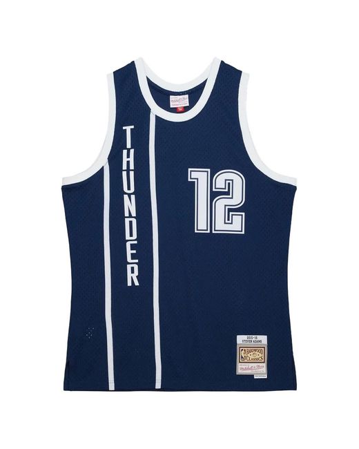 Mitchell & Ness Blue X Nba Oklahoma City Thunder Steven Adams Jersey for men