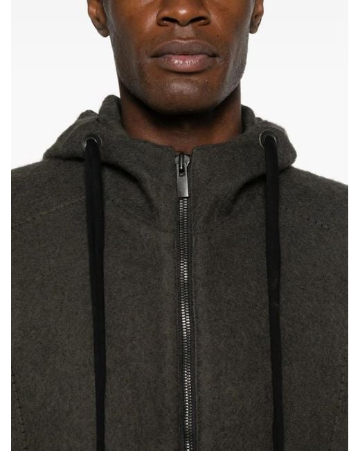 Giacca Con Design A Inserti E Cappuccio di Layer Zero in Black da Uomo