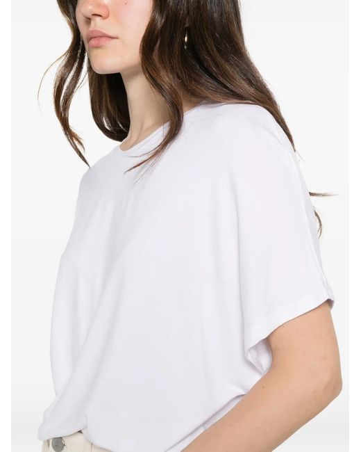 Majestic Filatures White Crew-Neck T-Shirt