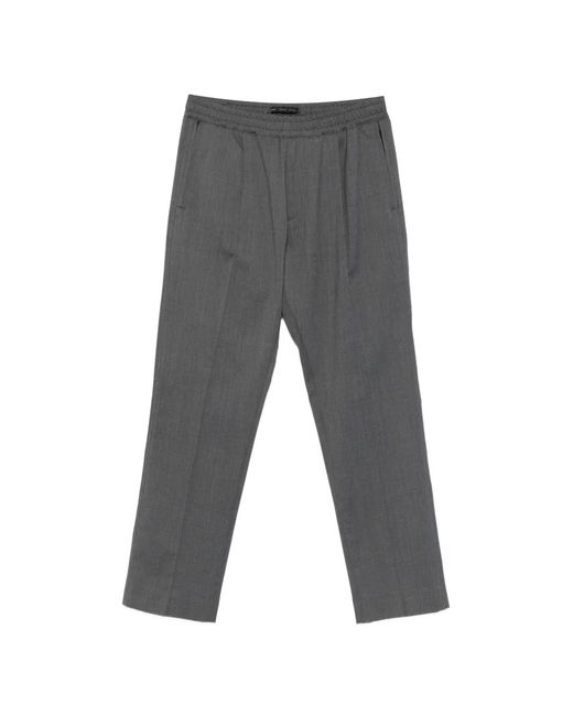 Low Brand Gray Elasticated Trousers for men