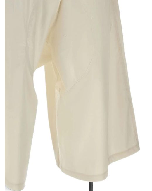 PDF White Slouch Logo-Patch Shorts for men