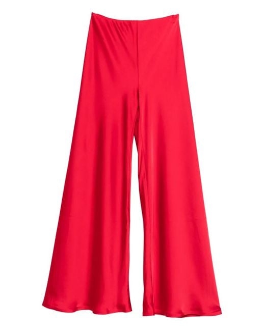 Norma Kamali Elephant ワイドパンツ Red