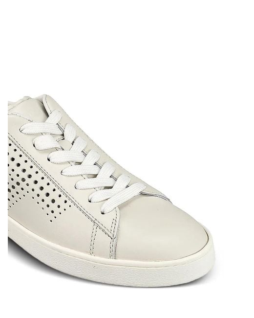 Tod's White Logo-Detail Round-Toe Sneakers