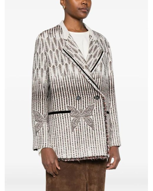 Forte_forte White Double Breasted Jacket
