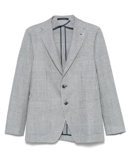 Tagliatore Geruite Blazer in het Gray voor heren