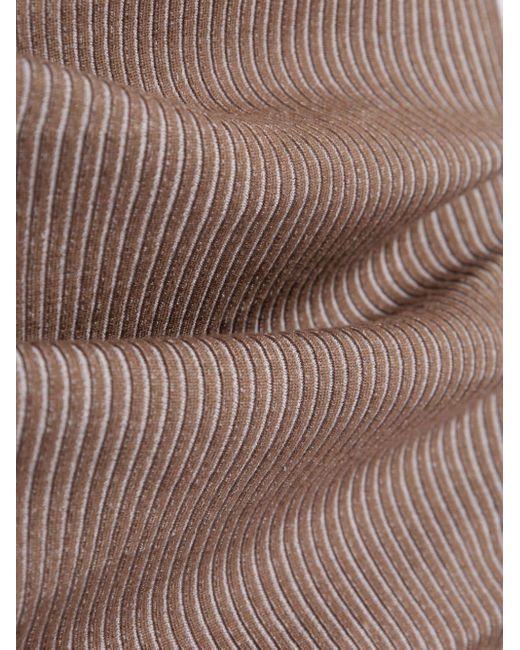 Falda de tubo de canalé Fendi de color Brown