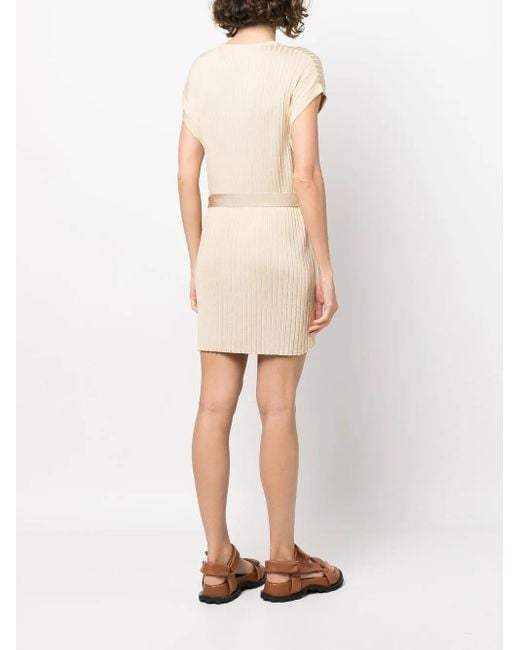 Sonia Rykiel Natural Round Neck Day Dress