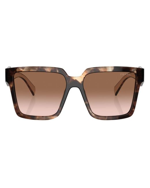 Gafas de sol con montura oversize Prada de color Brown