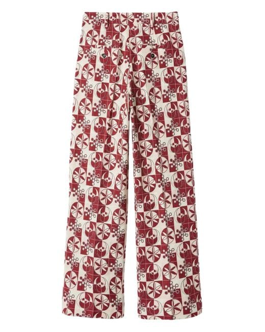 LaDoubleJ Red Wide-Leg Pants