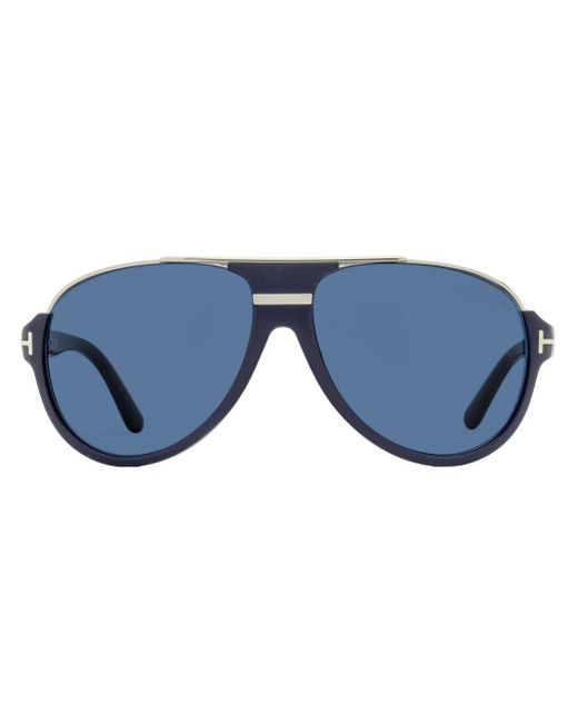 Tom Ford Blue 334 Dimitry Pilot-frame Sunglasses for men