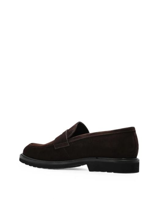 Fabi Black Suede Loafers for men