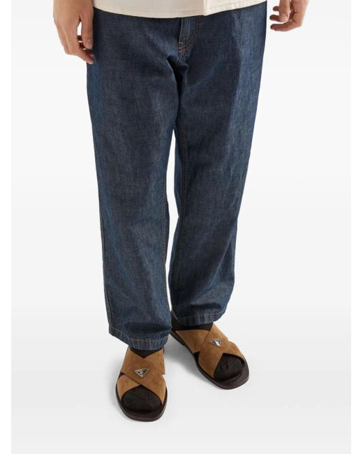 Prada Chambray Broek in het Blue voor heren