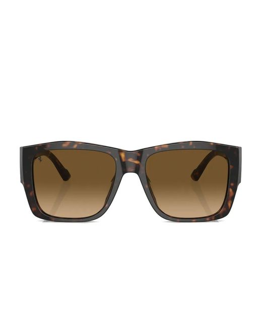 Ferrari Brown Square-Frame Sunglasses