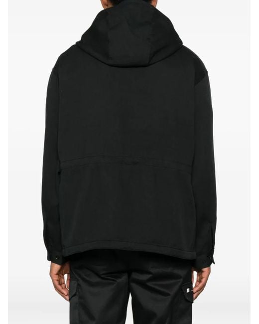 (w)taps Black Hoodie À Poches Multiples for men