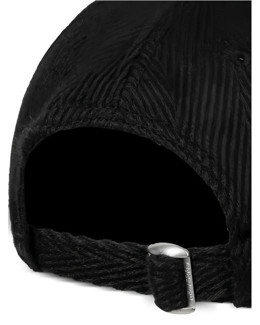 KTZ Black Casquette À Motif De Chevrons Et Logo Brodé