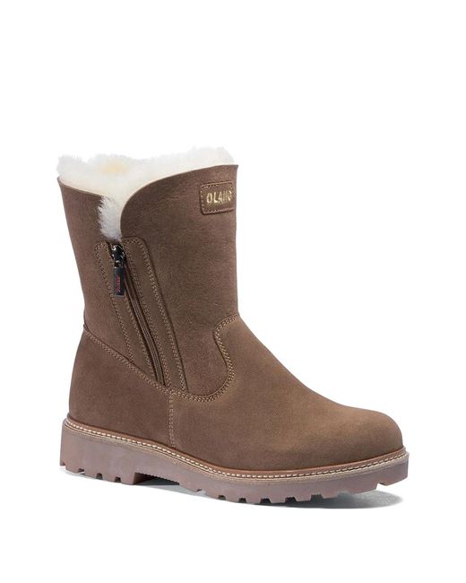 Olang Brown Agata Zip Boots
