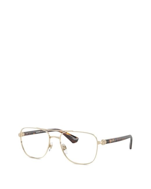 Burberry White Pilot-Frame Glasses for men