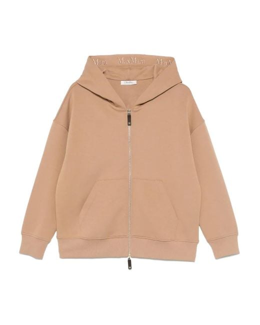 Max Mara ジップアップ パーカー Natural