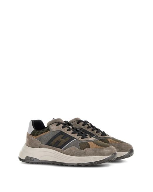 Hogan Gray Hyperlight Leather Sneakers for men