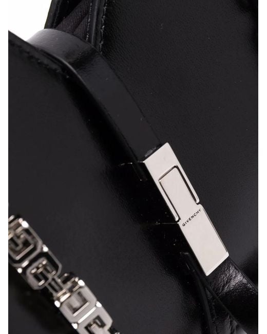 Givenchy Black Cut Out Mini Leather Crossbody Bag