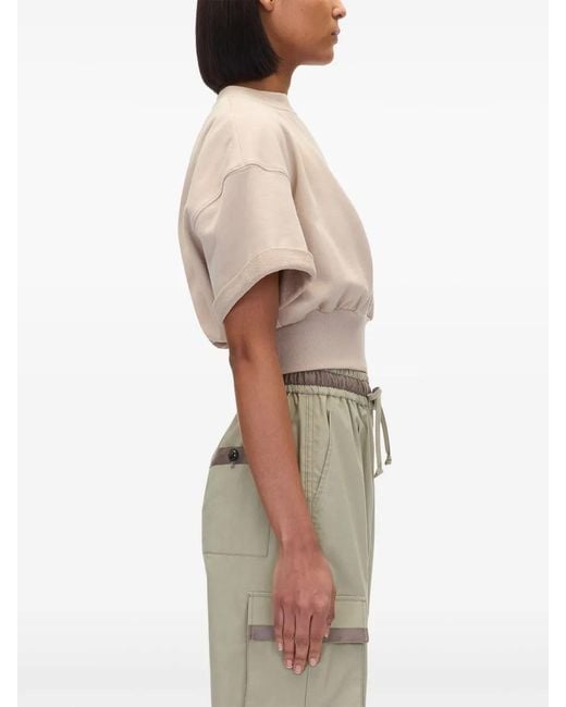 3.1 Phillip Lim Natural V-Neck Cotton T-Shirt