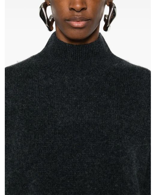 LeKasha Black Drop Shoulder Sweater