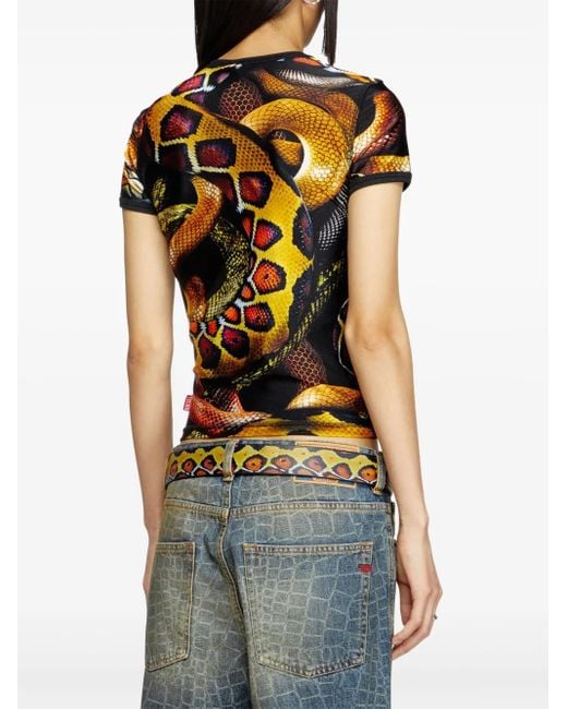 DIESEL New Year Of The Snake Capsule Tシャツ Black