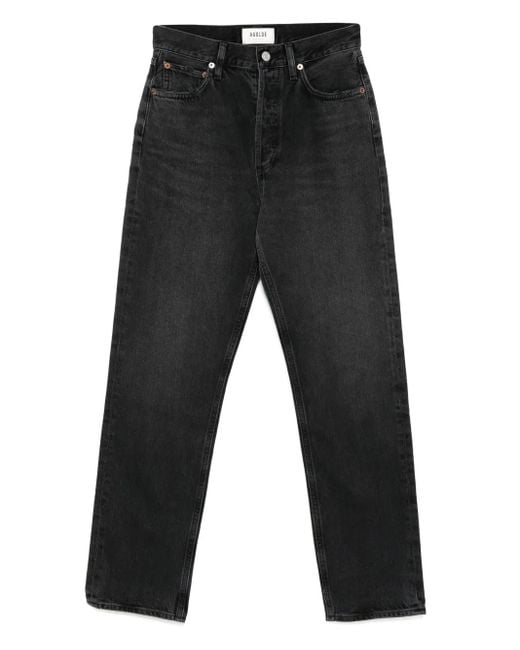 Agolde Black 90's Pinch Waist Jeans