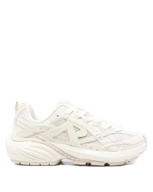 Represent White Mesh-Panel Sneakers for men