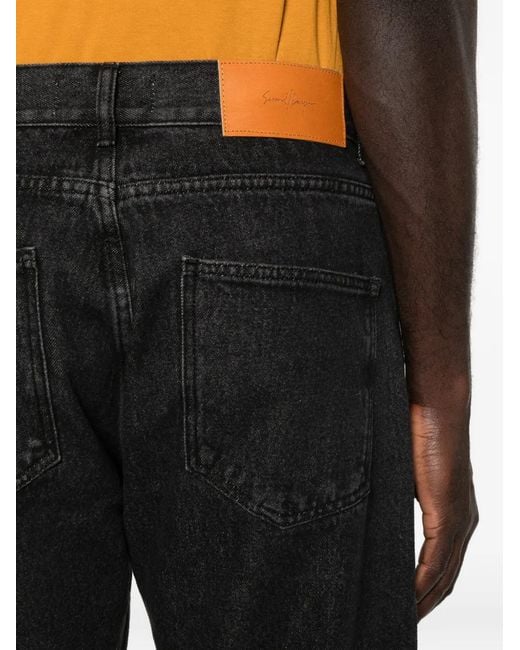 Second/Layer Big Papi Straight Jeans in het Black voor heren