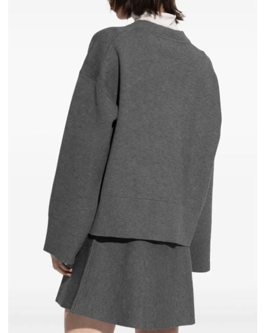 Samsøe & Samsøe Gray Salula V-Neck Sweater