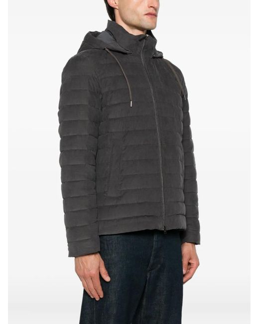 Herno Gray Cotton Cazadora for men