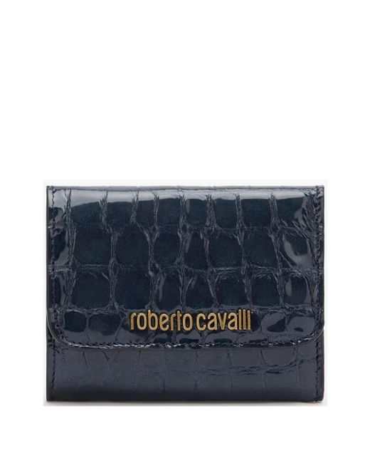 Roberto Cavalli Leather Wallet Blue