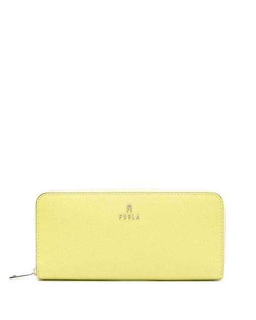 Furla Yellow Camelia L Leather Wallet