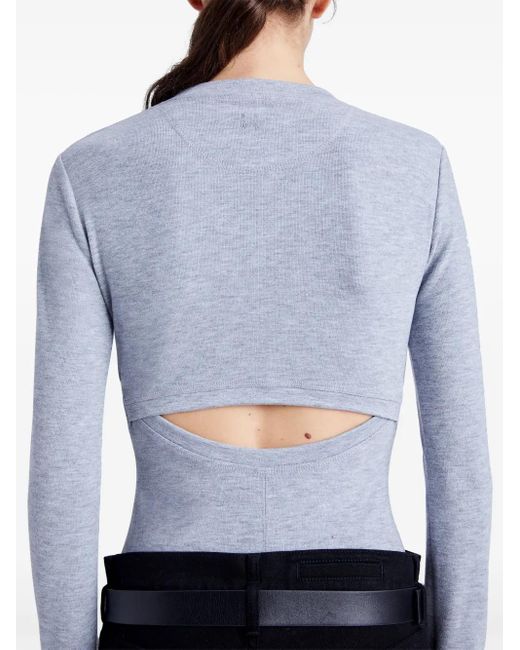 Proenza Schouler Blue Delaney Bodysuit