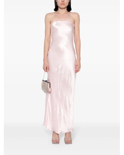 Bec & Bridge Pink Moon Dance Strapless Maxi Dress