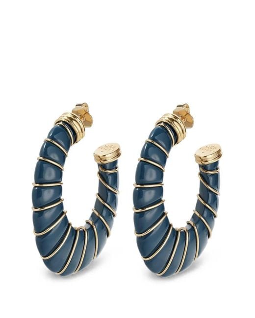 Gas Bijoux Blue Cyclades Hoop Earrings