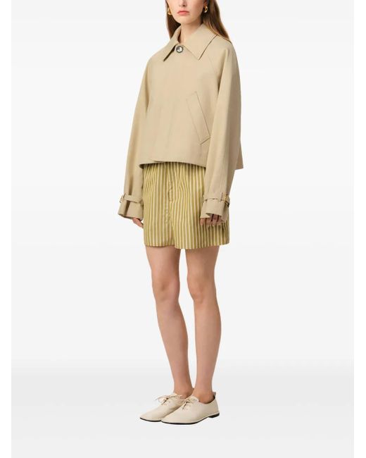 AMI Natural Cotton Buttoned Jacket